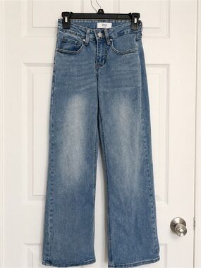 Rise Women's Light Blue Wide Leg Jeans - SZ 0